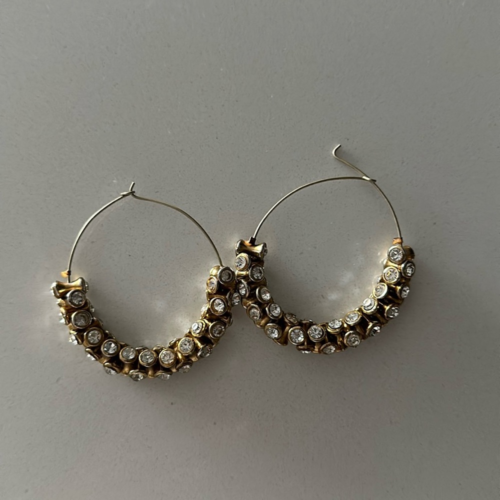 Anthropologie hoop earrings